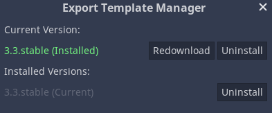 Export Template Manager - Installed